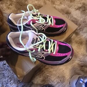 Nike Black and Pink Sneakers